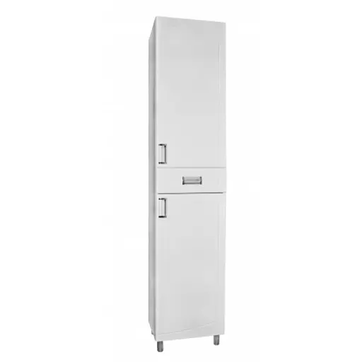 Пенал для ванної Пік Kraft Декор ПП2 правий підлоговий 40 см Білий 30412 - фото 1