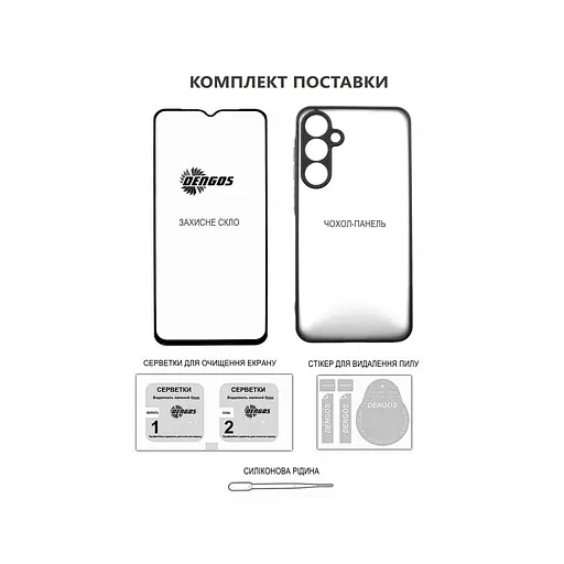 Чохол до мобільного телефона Dengos Soft Kit for Xiaomi Redmi 15C case + glass Mint (DG-KM-167) - фото 5