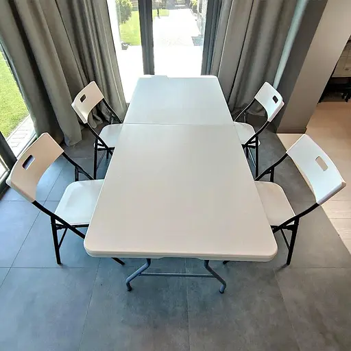 Складной стул Wall Sticker 46х42.5х86 см белый SW-00001610 - фото 8