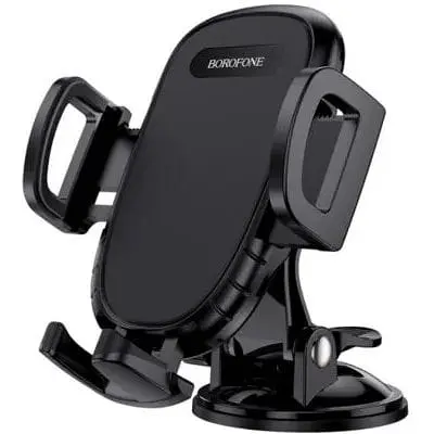 Автомобильный держатель для телефона Borofone BH37 Route push type suction cup car holder черный - фото 1