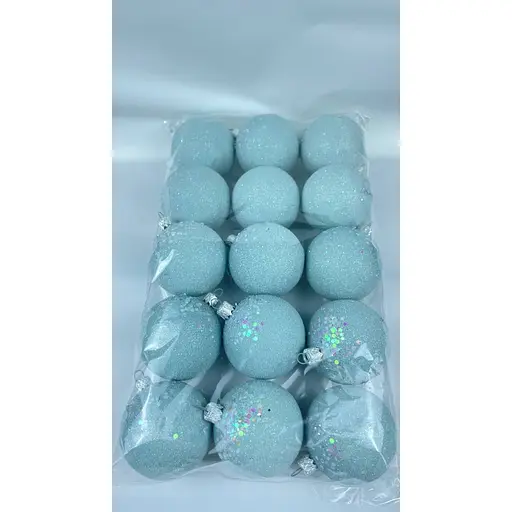 Набор новогодних шаров на ёлку Dashuri 15 штук 6 см блеск, атлантик 60116699 - фото 3