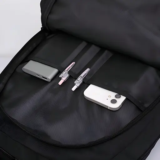 Універсальний міський рюкзак Justpack з ортопедичною спинкою чорний 31 х 48 х 19 см (5778) - фото 7