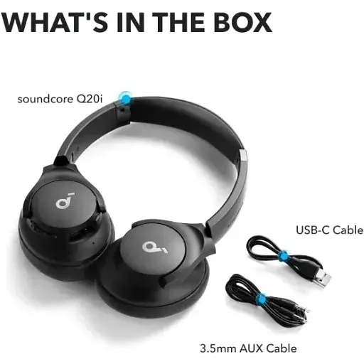 Bluetooth-гарнітура Anker SoundCore Q20i Black (A3004G11) - фото 6