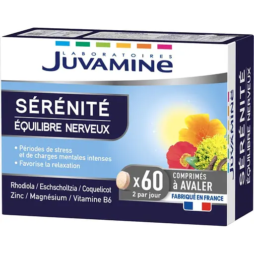 Натуральная добавка Juvamine Спокойствие Нервный баланс 60 таблеток