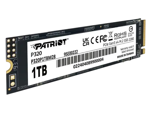 SSD M.2 накопичувач Patriot P320 1TB (P320P1TBM28)