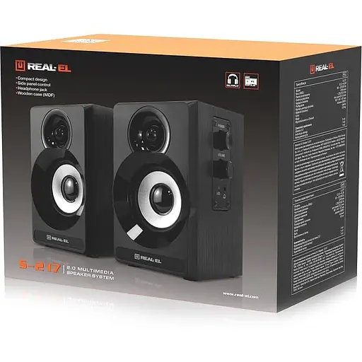 Акустична система Real-EL 2.0 S-217 Black (EL121200013) - фото 9