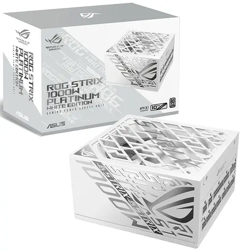 Блок живлення ASUS ROG Strix 1000W ATX 3.1 80+ Platinum White Edition (90YE00W4-B0NA00) - фото 12