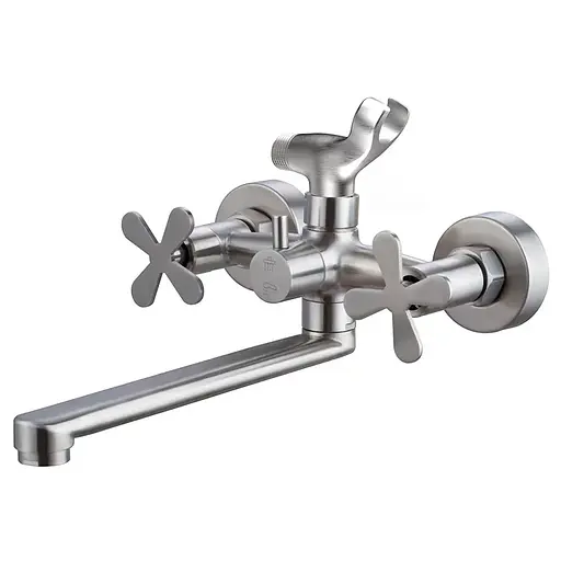 Смеситель для ванны Zerix GTA-006-A ZX4838 Нержавеющая сталь - фото 1