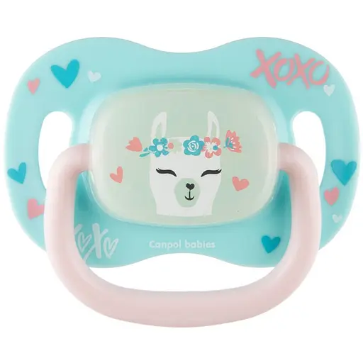 Пустушка Canpol babies Exotic Animals силіконова кругла 0-6 міс. лама (34/933_lama)