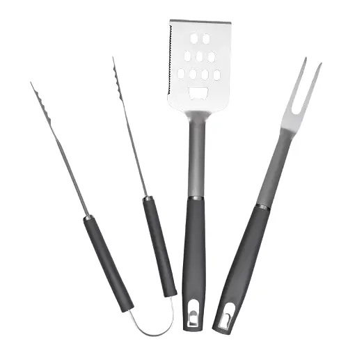 Набор аксессуаров для гриля Yiwu 45 см лопатка вилка для мяса для кемпинга отдыха барбекю дачи BQ-6 - фото 1