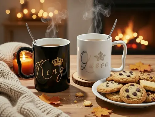 Набір кухлів порцелянових Interos King&Queen LOVE 300 мл 2 шт (445-14) - фото 3