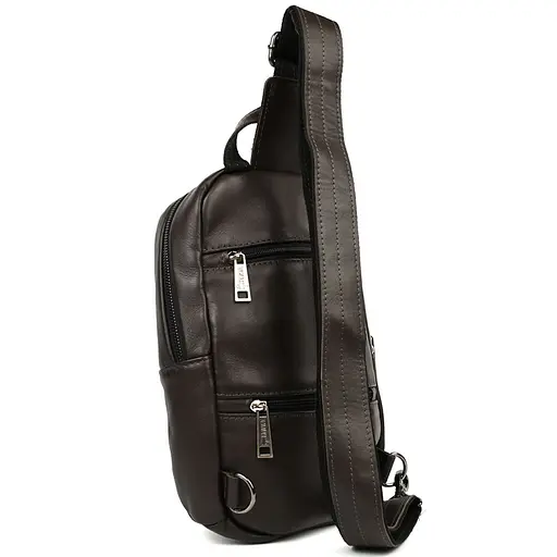 Рюкзак слинг кожаный с карманами TARWA 29х17х8 см sum0028225 - фото 5