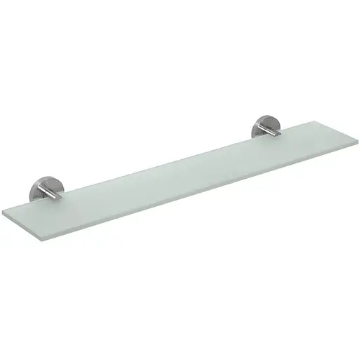 Полка Bemeta Neo стеклянная 600 mm 104102045, Нержавеющая сталь - фото 1