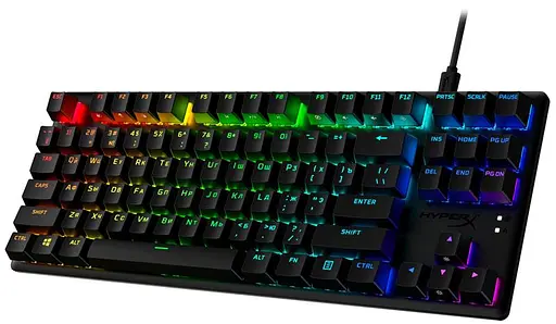 Клавіатура HyperX Alloy Origins Core PBT Aqua RGB Black (639N9AA) - фото 2