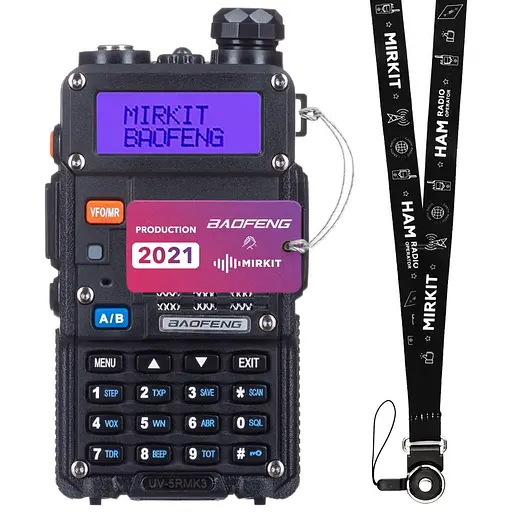 Рація Baofeng UV-5R MK3 + шнурок Mirkit (8013) - фото 1