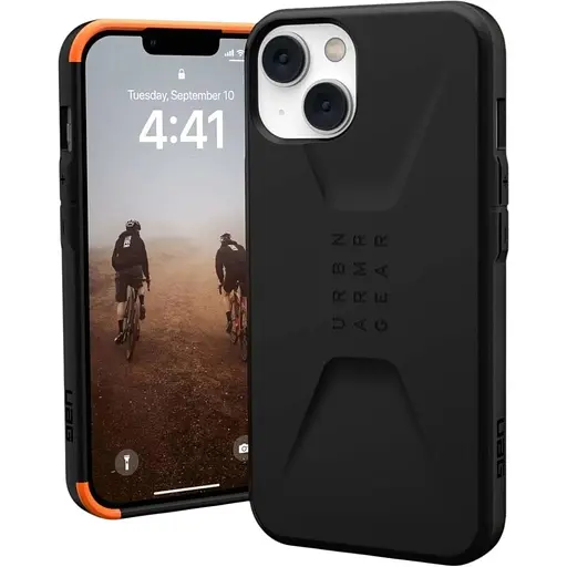 Оригінальний протиударний чохол UAG Civilian для iPhone 13 / iPhone 14 (6.1") Black (11317D114040)