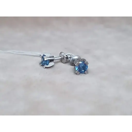 Срібні сережки Агні Лего з кварцом. 2118/9Р-QLB - фото 2