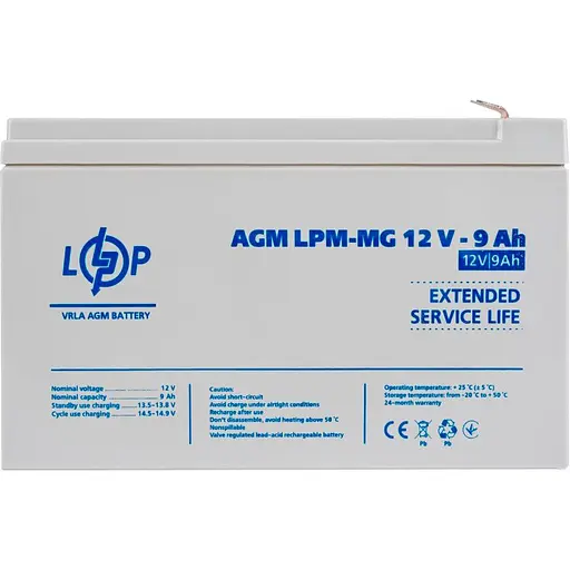 Аккумулятор LogicPower AGM-MG 12V/9Ah/108Wh (6555) [109183] - фото 2