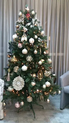 Штучна пухнаста ялинка Еліт (висота 1.90 м) лита (Зелена) - фото 7