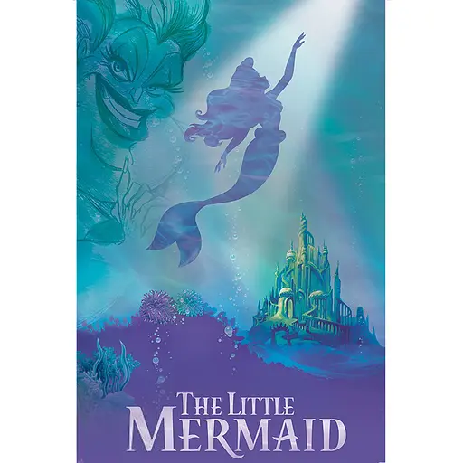Постер Disney TLM - Ariel & Ursula (Русалочка) 91.5х61 см - фото 1
