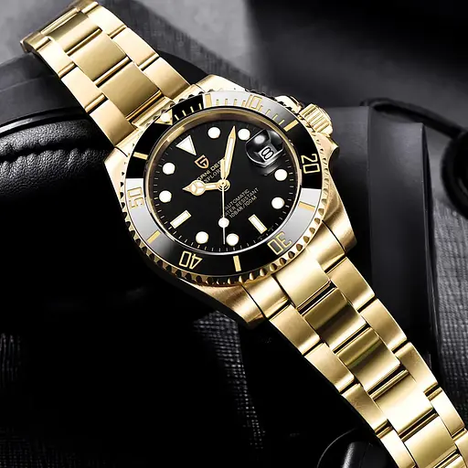 Чоловічий наручний годинник PD-1661 Gold-Black Pagani Design acs0031148 - фото 2