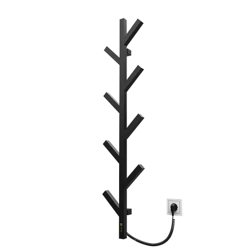 Электрический полотенцесушитель Kosser Цедро 1200x255 ERL тайм. черный РЦ01ERL, Черный матовый, нижнее - фото 2