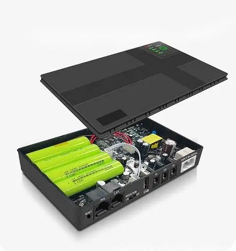 Джерело безперебійного живлення для мережевого обладнання DC1018P 12V/ 9V/ 5V 10400 mAh Чорний - фото 6