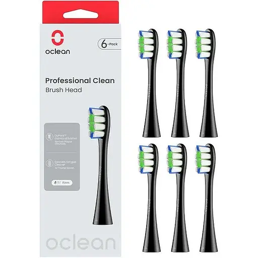 Насадка Oclean Professional Clean Brush Head P1C5 B06 Black 6psc  - фото 1