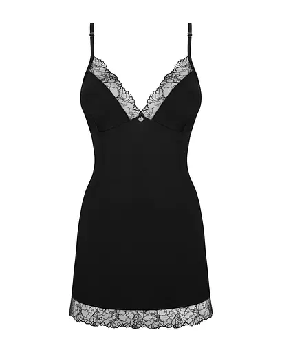 Сорочка и трусики Obsessive Bella Rou chemise & thong XS/S - фото 3