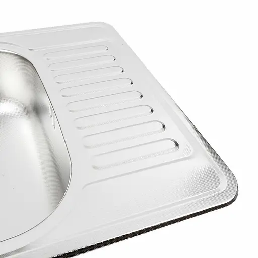 Кухонная мойка из нержавеющей стали Platinum 5848 декор (0,8 /180 мм), R, Decor - фото 9