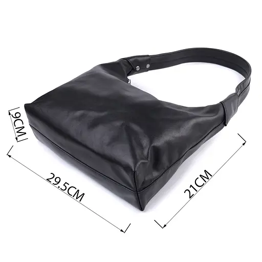 Женская сумка Shvigel на плечо из гладкой натуральной кожи 29.5х21х9 см sum0027026 - фото 3