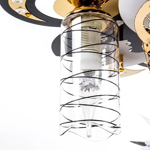 Люстра "космос" на 4 лампочки с подсветкой VALESO V 70057-3 1А-400 - фото 7