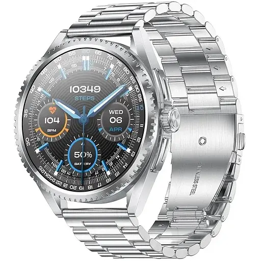 Умные часы Lemfo CF52 Metal для измерения давления и пульса Серебристый - фото 6