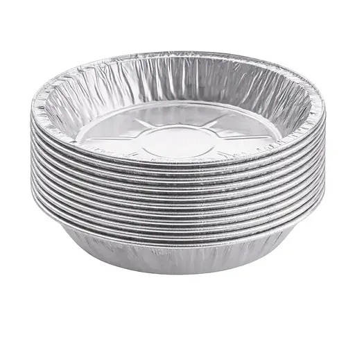 Набір з 10 круглих форм з потовщеної алюмінієвої фольги для аерогрилю та випічки Ø 19 см 88112 - фото 4