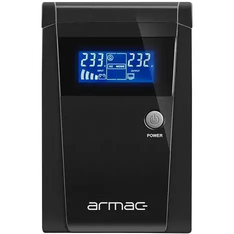 Джерело безперебійного живлення Armac Office 1000F LCD 1000VA/650W (Z22859) - фото 2