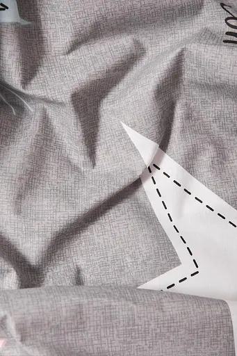 Комплект постільної білизни Moon&Star Бязь Gold Люкс Gray Stars Дитячий 110x140 см наволочки 2x40x60 см - фото 8