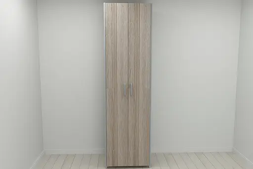 Шкаф Гардероб Уни секция 7 серии Конект Ferrum-decor 220x60x50см Серый металл ДСП Дуб Сонома Трюфель 16 мм (FRD-104566) - фото 8