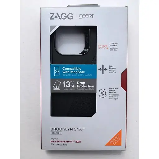 Противоударный чехол Gear4 Brooklyn MagSafe для iPhone 13 Pro Max (6.7") Black 702008339 - фото 3