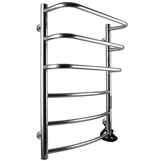 Електрична рушникосушка Unio LKD ЕU 700-500-6 Драбинка Каскад Дуга, Хром, Праве, Електронний - фото 2