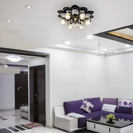 Люстра "космос" на 7 лампочек с подсветкой VALESO V 70269-6+1-600 с пультом - фото 8