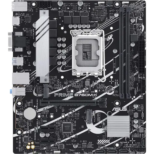 Материнская плата Asus Prime B760M-K s1700 B760 2xDDR5 M.2 HDMI D-Sub mATX