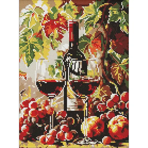 Алмазна мозаїка Осіннє вино ©art_selena_ua Ідейка AMO8114, 30х40 см - фото 1
