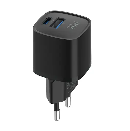 Зарядний пристрій мережевий MAKE 20W GaN3 Mini Type-C PD3.0 + USB QC3.0 Black - фото 8