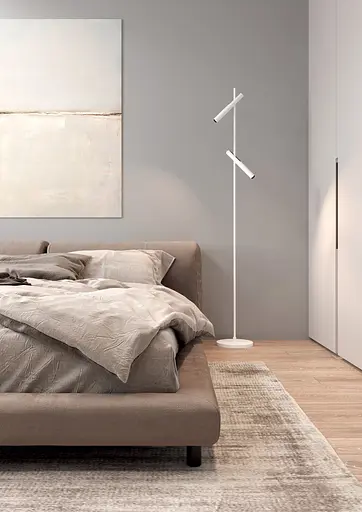 Торшер Skarlat RLL8117 2×7W WH+BK 4000K - фото 3