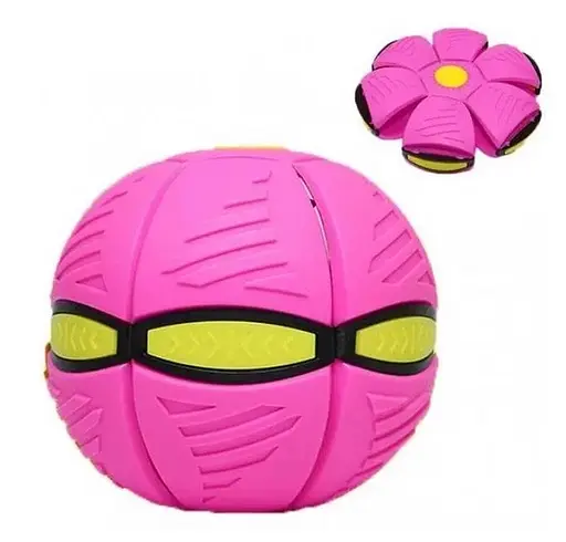 Літаючий м'яч-фрісбі, трансформер M12081, у коробці (6900077120813) Рожевий - фото 2