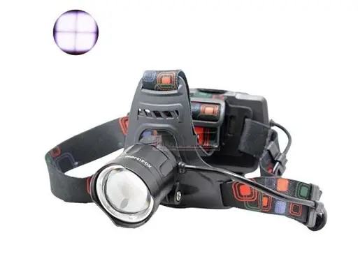 Налобний ліхтар Police BL-XQ-218-HP50 з діодом HP50 3×18650 та індикацією заряду - фото 3