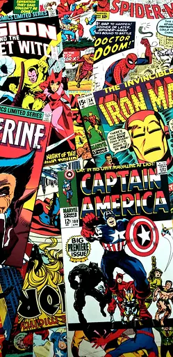 Деревянный пазл Marvel Comics, А1, Деревянная коробка 500+ элементов