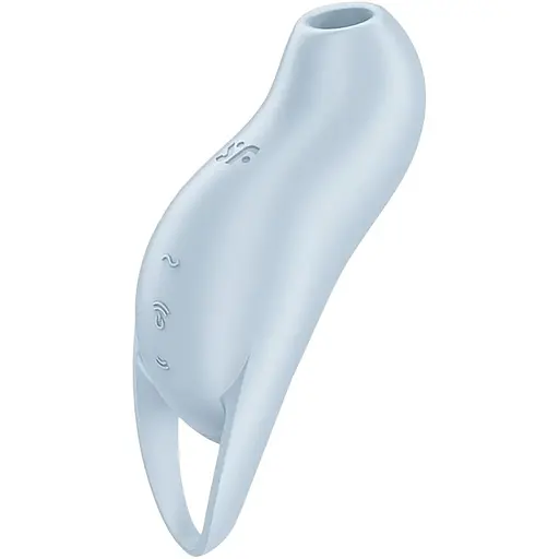 Вакуумний стимулятор клітора з вібрацією Satisfyer Pocket Pro 1 блакитний