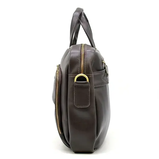 Кожаная сумка для делового мужчины TARWA 43х30.5х7 см sum0028188 - фото 4