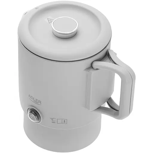 Електрочайник Adler AD 1388g дорожній 650Вт/ 0.8л/ подвійні стінки/ автовимкнення/сірий - фото 7